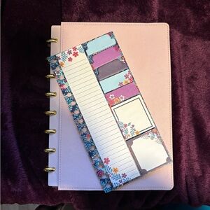 Pink Martha Stewart Day planner included free Vera Bradley Sticky notes